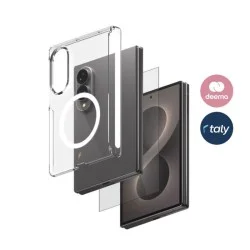 Smartix Ultraguard Bundle for Samsung Z Fold 8 (Screen Protector + Magnetic Clear Case)